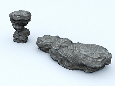 Rock wind fossil stone model