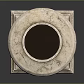 Stone Carved Intricate Decorative Pillar With Round Top Bowl And Square Base