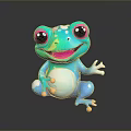Frog Poison Frog Game Frog Reptile Cold Blooded Animal Reptile 3d model