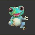 Frog Frog Frog Poison Frog Game Frog Reptile Cold Blooded Animal Reptile Reptile 3d model