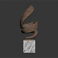 Abstract Art Abstract Bronze Carving Abstract Modeling Ornaments Furnishings Crafts 3d model