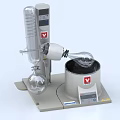Medical Laboratory Rotary Evaporator with Glass Condenser Rotary Flask Heating Bath and Digital Control Panel