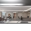 Modern New Chinese Executive Office With Warm Wooden Interior And Comfortable Reception And Working Space