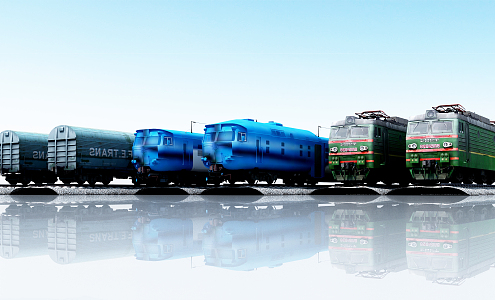 Modern Train 3d model