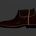 Comfortable Brown Ankle Boots With Leather Material And Stitched Casual Design