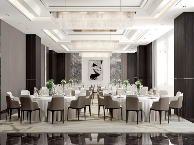 Modern Ballroom 3d model