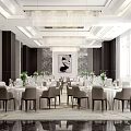 Modern Ballroom 3d model