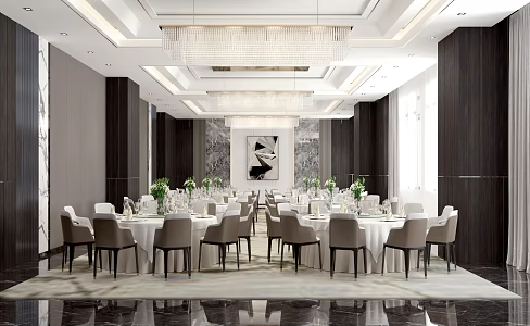 Modern Ballroom 3d model