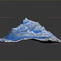 Stunning Natural Iceberg Scene With Blue Glacial Ice And Snowy Texture