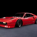 Red Ferrari Sports Car With Sleek Aerodynamic Design And Classic Exterior Styling