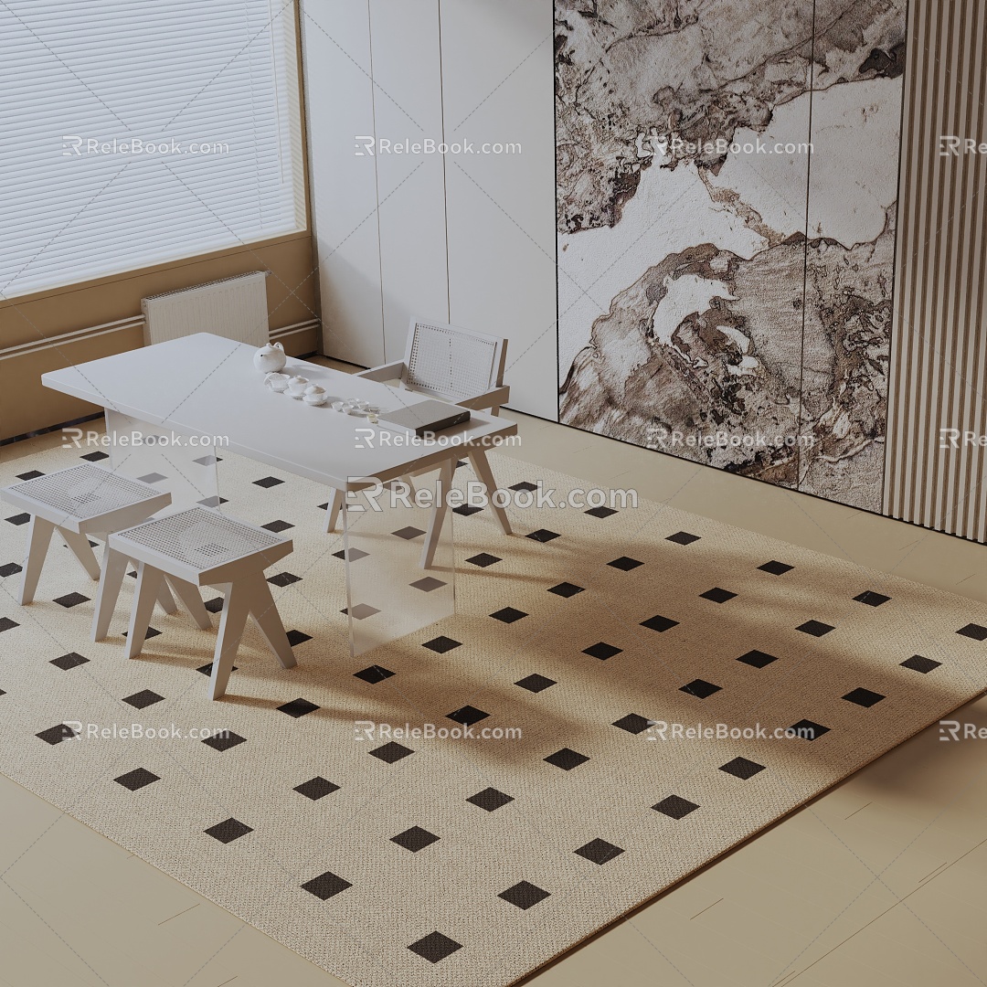 Modern dining table model