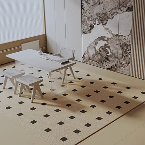 Modern dining table 3d model
