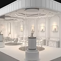 Elegant Jewelry Store Interior With Modern Display Cases And Jewelry Showcases