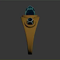 Elegant Gold Ring With Three Blue Faceted Gemstones And Vintage Design