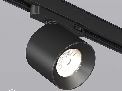 Modern Black Track Spotlights with Illuminated Design for Ceiling Indoor Lighting 3d model