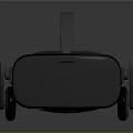 VR Headset With Modern Ergonomic Head Strap And Sleek Two Tone Exterior Design