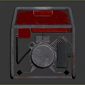 Red Master ELECTRO Industrial Generator With Metal Frame And Power Outlets