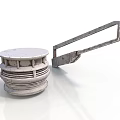 Industrial Metal Equipment Featuring Circular Layered Body And Long Handle