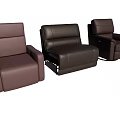 Brown Leather Massage Chairs Three Different Styles With Comfortable Design For Home