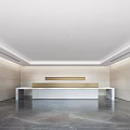 Modern Front Desk 3d model
