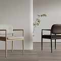 Minimalist Accent Chairs With Light And Dark Hues Wooden Frames For Modern Indoor Space