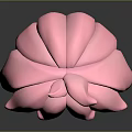 Game Movie Character With Pink Petal Shaped Head And Stylish 3D Design Appearance