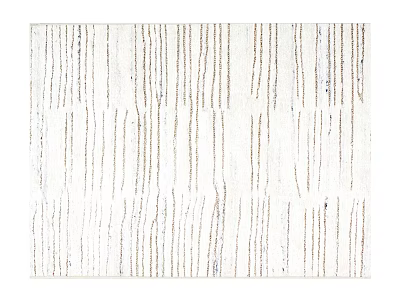 White Square Carpet With Brown Vertical Striped Pattern For Modern Spaces 3d model
