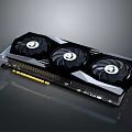 High Performance Digital Graphics Card With Triple Cooling Fans And Efficient Design 3d model
