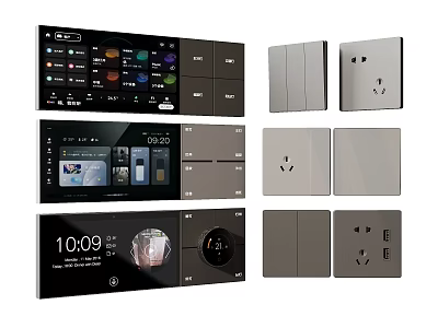 Smart And Diverse Switch Panels 3d model