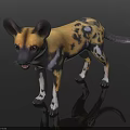 Realistic 3D Rendered Reptile Model Featuring Intricate Skin Details And Lifelike Pose