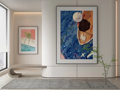 decorative painting 3d model