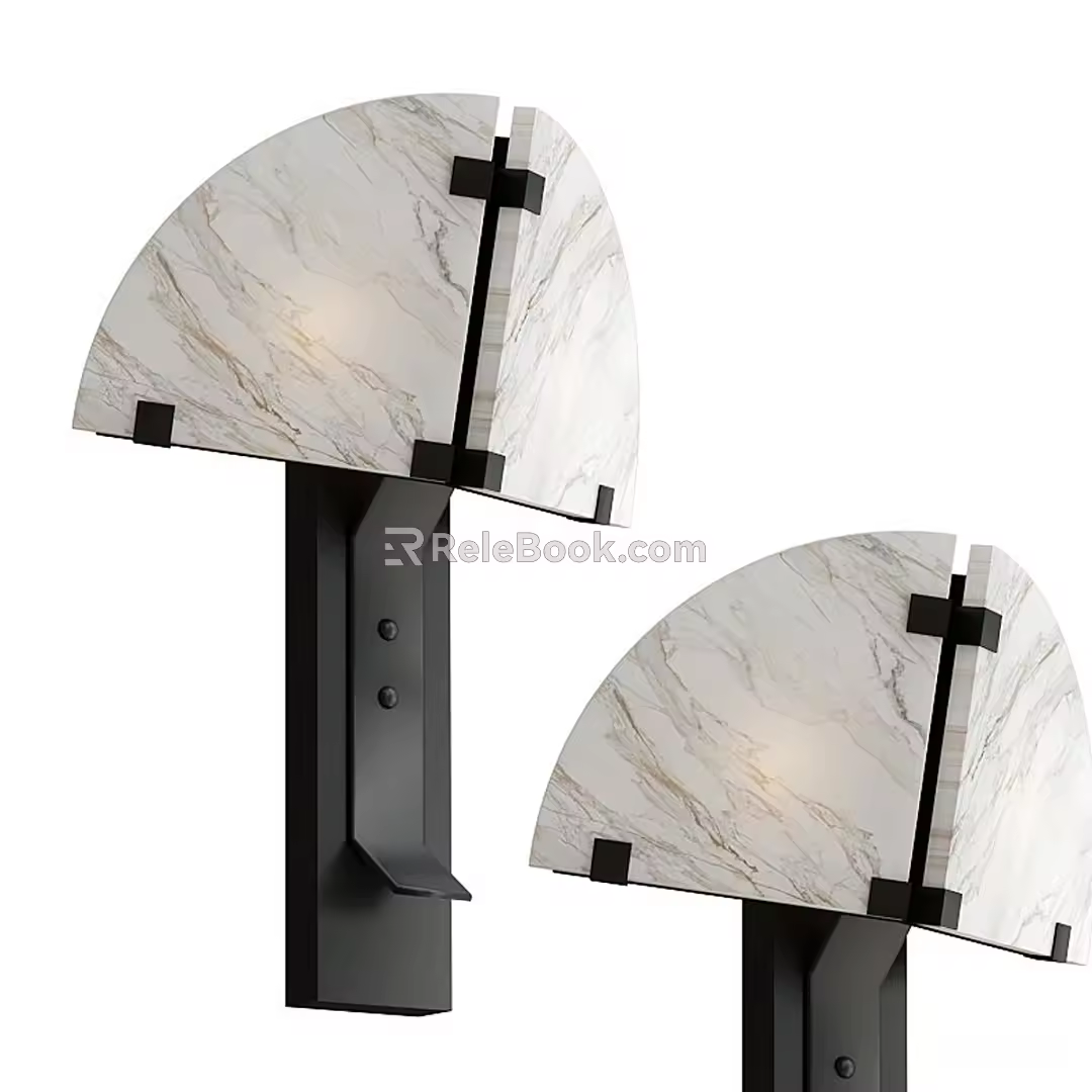 Dione Alabaster modern wall lamp 3d model