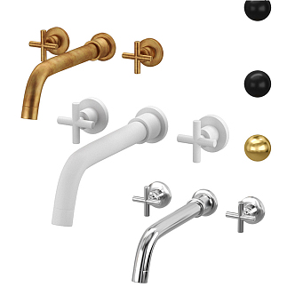 Modern faucet wall mounted faucet bathroom faucet 3d model