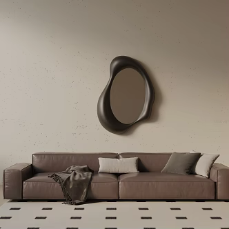 Modern three-seat sofa 3d model