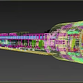 Industrial Utility Vehicle With Long Modular Structure And Cylindrical Processing Module