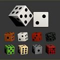 Colorful Dice Shaped Furniture With Stacked And Floating Design In Various Sizes