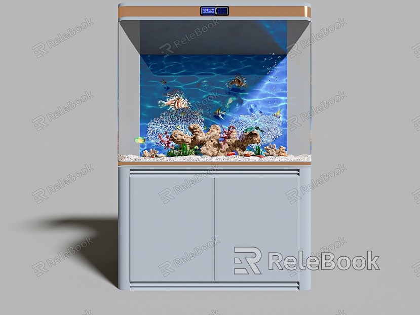 Modern fish tank model