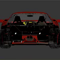 Red Sports Car With Sleek Aerodynamic Design And Glossy Exterior Finish