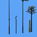 Various Outdoor Lights With Tall Poles Spherical Bulbs And Modern Designs