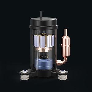 modern compressor 3d model