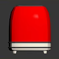 Stylish Red Electric Toaster With Modern Design For Kitchen Use