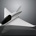 Futuristic White Spacecraft With Sleek Aerodynamic Design And Cockpit For Space Exploration Missions
