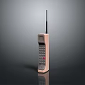Vintage Mobile Phone With Antenna Keypad Display Screen And Classic Design