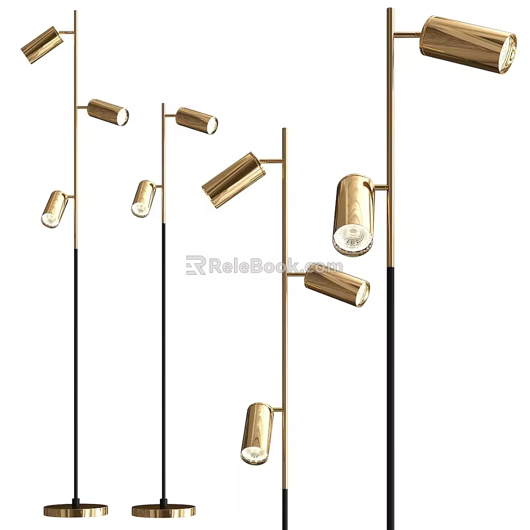 Floor Lamp Combination Light Luxury Floor Lamp Metal Floor Lamp 3d model