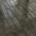 Wet Dark Floor Tiles With Water Reflections 3d model