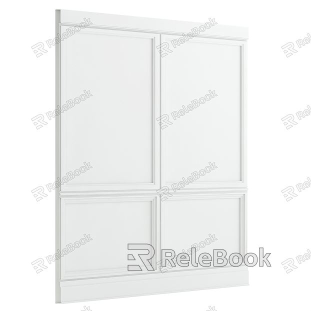 Modern wall wall panel model