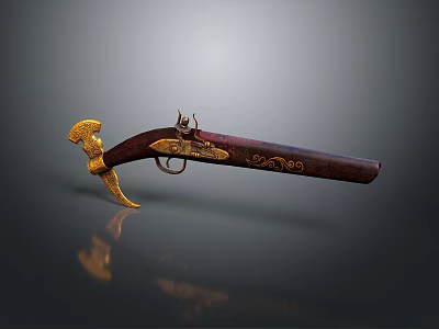 Retro Pistol Retro Gun Short Gun Pistol Modern Weapon Hot Weapon Hot Weapon Gun Military 3d model