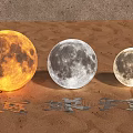 Moon Shaped Decorative Lights in Various Colors for Home Interior Decoration