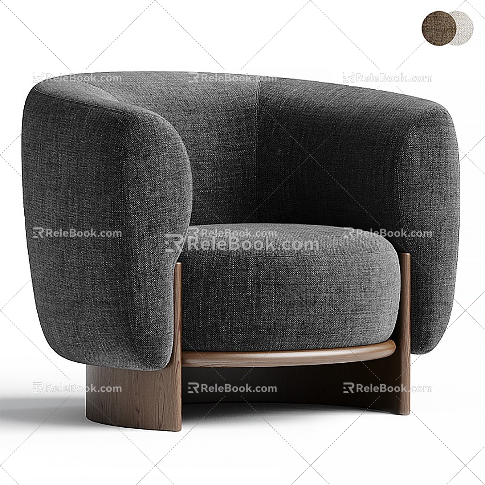 Sofa Single Sofa Seat Casual Sofa 3d model