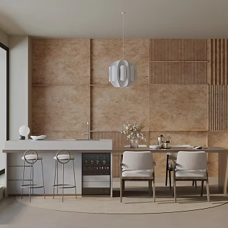 Modern table combination 3d model